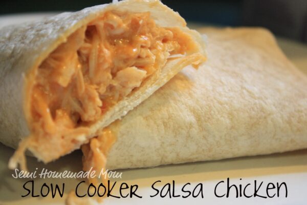 Slow Cooker Salsa Chicken Tacos