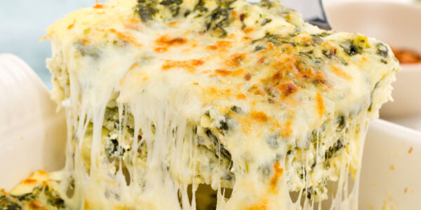 Cheesy Spinach and Artichoke Lasagna