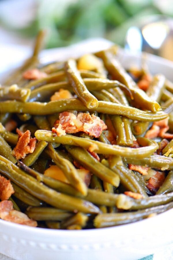Slow Cooker Green Beans with Bacon